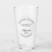 Abschluss von Universität oder Hochschule personal Glas (Rückseite)