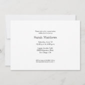 Abschluss-Vorschulfotografie Einladung (Rückseite)