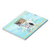 Abschluss w Foto Candy Bar Wrapper Gastgeschenke Notizblock (Rotiert)