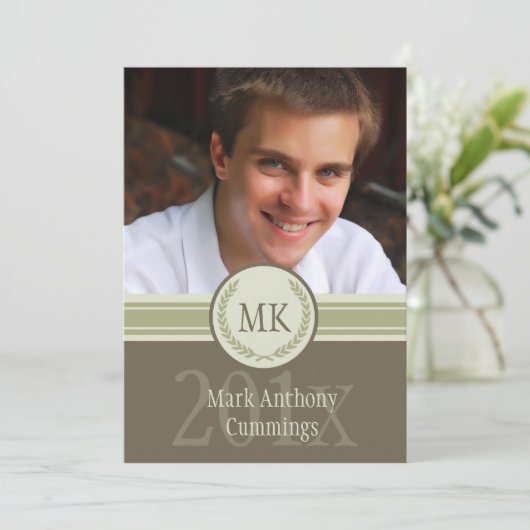 Abschluss Wappen Einladung (Stehend Vorderseite)