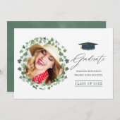 Abschluss "Watercolor Forest Greenery" Ankündigung (Vorne/Hinten)