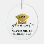 Abschluss Weihnachtsschmuck Foto auf der Rückseite (Links)