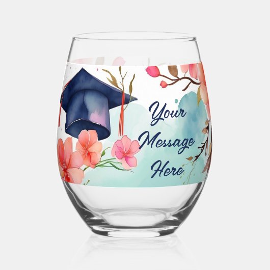 Abschluss Weinglas Ohne Stiel (Rückseite)