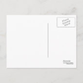Abschluss Welpe leere Postkarte Gelb (Rückseite)