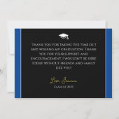 Abschluss White Cap Danke Script Maroon (Rückseite)