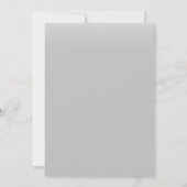 Abschluss White Script Typografy Foto Grau Ankündigung (Rückseite)