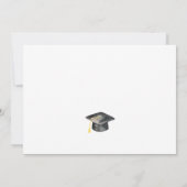 Abschluss Wildblumen Foto Einladung (Rückseite)