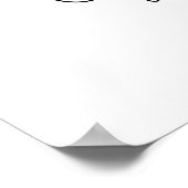 Abschluss-Willkommensschild, Mützen-Schleife Absch Poster (Ecke)