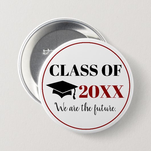 Abschluss - wir sind die Zukunft Button (Vorne & Hinten)