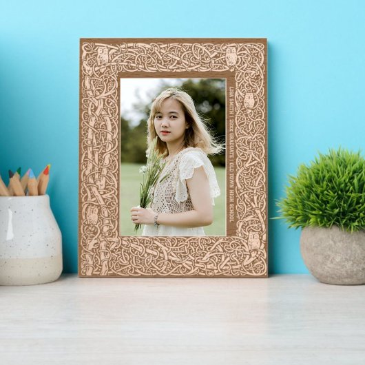 Abschluss-Wise-Öle in Baumgrenzen Geätzte Rahmen