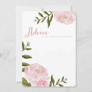 Abschluss Wörter von Weisheitsratenkarten Einladung