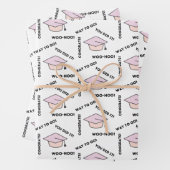 Abschluss Wrapping Paper Flat Sheet Set 3 Geschenkpapier Set (Beispiel)