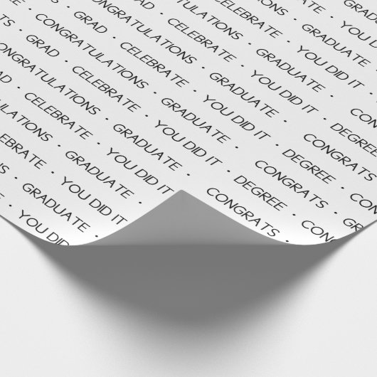 Abschluss Wrapping Paper Geschenkpapier (Ecke)