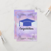 Abschluss Wunsch Karte (Vorderseite/Rückseite Beispiel)