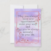 Abschluss Wunsch Karte (Rückseite)