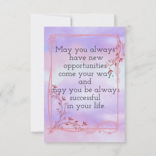 Abschluss Wunsch Karte (Rückseite)