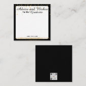 Abschluss-Wunschkarte Begleitkarte (Vorne/Hinten)