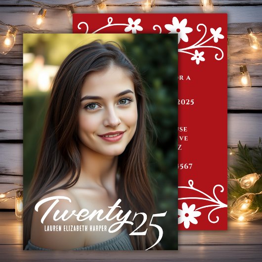 Abschluss Year Custom Foto Graduation Party Einladung