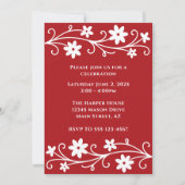 Abschluss Year Custom Foto Graduation Party Einladung (Rückseite)