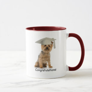 Abschluss Yorkie Glückwunsch Tasse