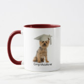Abschluss Yorkie Glückwunsch Tasse (Links)