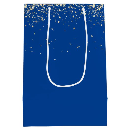 Abschluss "You done It Sign with Confetti" Mittlere Geschenktüte (Rückseite)