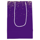 Abschluss "You done It Sign with Confetti" Mittlere Geschenktüte (Rückseite)