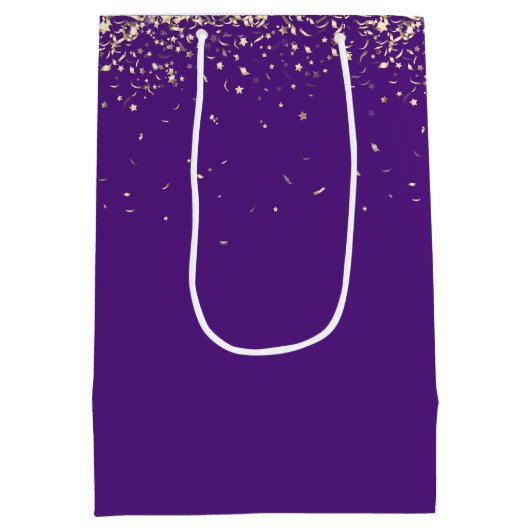 Abschluss "You done It Sign with Confetti" Mittlere Geschenktüte (Rückseite)