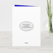 Abschluss-Zeichen und Hut in Confetti Karte (Rückseite)