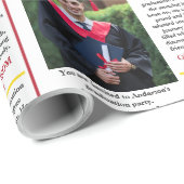 Abschluss Zeitung Uni Einzigartig Geschenkpapier (Rolleneckpunkt)