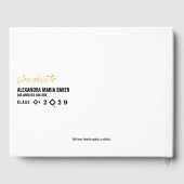 Abschluss Zeremonie Bash Party Unterschreiben in S Gästebuch (Rückseite)