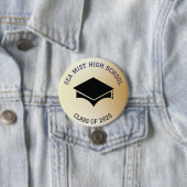 Abschluss Zeremonie Button School Name (Beispiel)