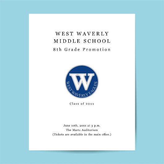 Abschluss Zeremonie Förderung des Flyers Flyer