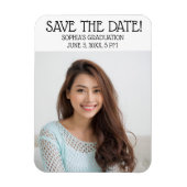Abschluss Zeremonie Save the Date Foto Magnet (Vertikal)