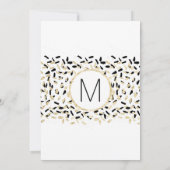 Abschluss-Zeremonie zu Schwarz-Gold-Fußball Einladung (Rückseite)