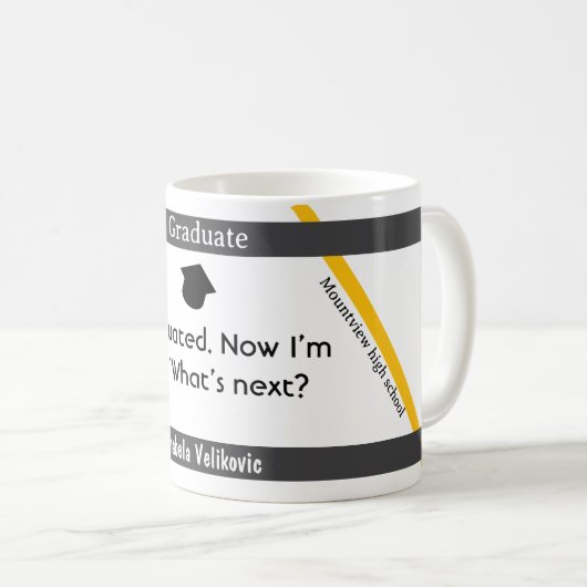 Abschluss Zitat 7 Tasse Kaffee (VorderseiteRechts)