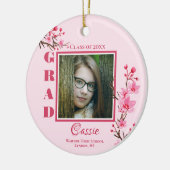 Abschluss zum Gedenken an die rosa Kirsche Keramik Ornament (Links)