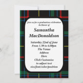 Abschluss zum grünen und roten Foto Einladung (Rückseite)