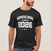 Abschluss Zurück zur Zuhause School 2026 T-Shirt (Vorderseite)