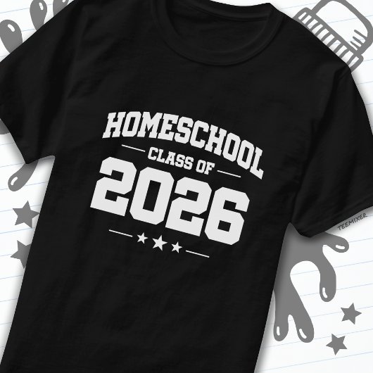 Abschluss Zurück zur Zuhause School 2026 T-Shirt