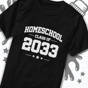 Abschluss Zurück zur Zuhause School 2033 T-Shirt