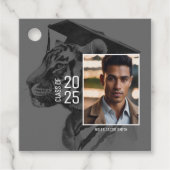 Abschluss Zwei Fotos hinzufügen Geschenkanhänger (Vorderseite)