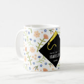 Abschlussandenken-Geschenktasse Kaffeetasse (Vorderseite Links)