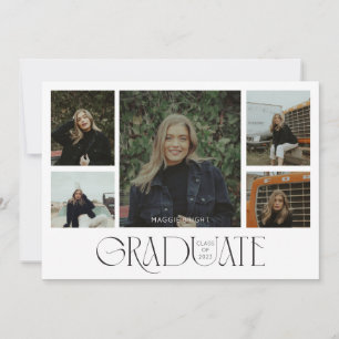 Abschlussankündigung 2023 mit mehreren Fotos Einladung