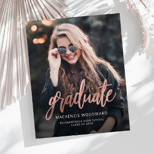 Abschlussankündigung Budget Rose Gold Foto