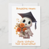 🎓Abschlussankündigung Chibi Bloom Einladung (Vorderseite)
