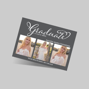 Abschlussankündigung Graue Schrift 3 Foto Einladung