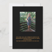 Abschlussankündigung mit Foto Einladung (Rückseite)