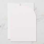 Abschlussankündigung mit Foto im Pink Roses Script Einladung (Rückseite)
