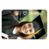 Abschlussanzeige Anpassbarer Name Schule Magnet (Horizontal)